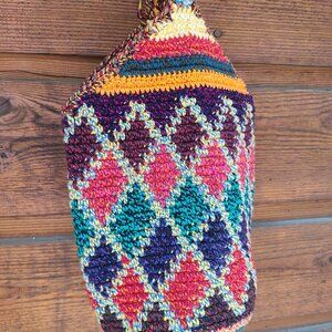 Handwoven Bucket Bag Purse Shoulder Bag from Guatemala